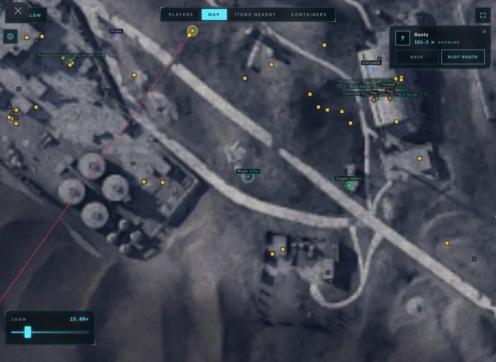 ARC Raiders browser radar: gameplay with the cheat active